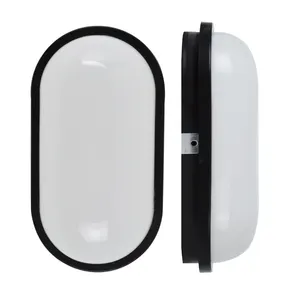 IP54 Outdoor Bulkhead Light, Oval Bulkhead Wall Ceiling Light LED Neutral White Indoor Outdoor Waterproof Garden Lamp