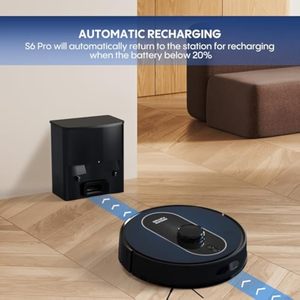 Robot Aspirador y Fregador Autovaciable con APP, 5000Pa, LiDAR 360°, Estación de Vaciado de 3L, Función Húmeda y Seca para Hogar, Hotel, Garaje - Product Image 4