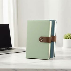 Agenda Ejecutiva 2026 Personalizada con Impresión, Páginas Cuadriculadas y Punteadas, Reciclada, con Cubierta de Tela de Lino y Cuero PU, Diario de Bolsillo, Cuaderno de Tapa Dura - Product Image 1