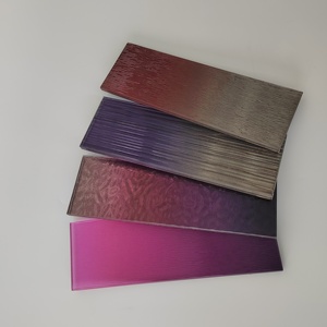 Panneau de verre décoratif laminé avec fil métallique, verre artistique avec maille métallique pour cloisons de bâtiments, décoration de maison et de bureau - Product Image 3