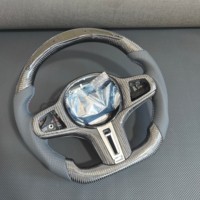 Volant de direction en fibre de carbone personnalisé avec LED pour BMW Série 3 4 5 6 7 8 G20 G2X G3X M3 M4 M5 330i 330e 340i 440i