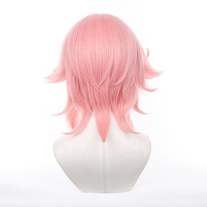 Vente en gros <span class=keywords><strong>Genshin</strong></span> <span class=keywords><strong>Impact</strong></span> perruque Cosplay 50cm de long bouclés rose <span class=keywords><strong>Dori</strong></span> Peluca synthétique Anime perruque de cheveux résistant à la chaleur - Product Image 5