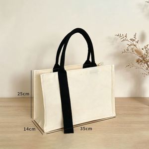 Sac fourre-tout en toile avec poignées longues ou courtes, réutilisable, personnalisable avec logo, sac de shopping en toile haut de gamme, vente en gros - Product Image 1