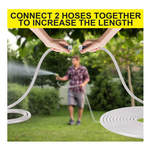 <span class=keywords><strong>Tuyau</strong></span> <span class=keywords><strong>d</strong></span>'<span class=keywords><strong>arrosage</strong></span> de jardin extensible super résistant et flexible de <span class=keywords><strong>25</strong></span> <span class=keywords><strong>pieds</strong></span> en acier inoxydable 304, anti-UV, réglable, longue durée de vie - Product Image 4