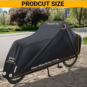 <span class=keywords><strong>Housse</strong></span> de protection robuste et imperméable pour tricycle et moto en tissu Oxford 420D, pour vélos de <span class=keywords><strong>route</strong></span>, pliable et légère - Product Image 1
