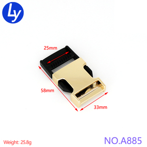 Hebilla de liberación rápida para bolsas, bolsa de plástico con correa de metal de 25mm y <span class=keywords><strong>1</strong></span> pulgada - Product Image 3