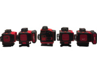 Niveau laser industriel 4D 16 lignes 360 degrés auto-nivelant, batterie Li-Ion, alignement précis des sols/murs, intérieur/extérieur