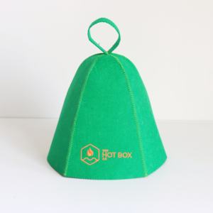 Sombrero de sauna de fieltro ecológico de diseñador, reutilizable con aislamiento suave y logotipo personalizado, sombrero de sauna suave - Product Image 1