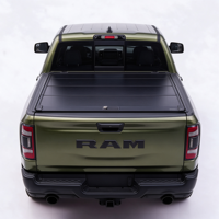 Couverture de benne rigide à trois plis avec verrouillage sécurisé pour Ram 1500 TRX 2021-2024, Ford F-150 2015-2020, Nissan Titan 2016-2024, Ranger 5.5ft 6.5ft