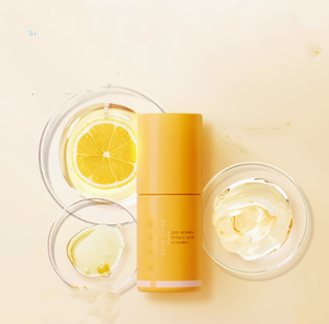 Vegan 30ml Vitamina C + Ácido ferúlico Suero iluminador <span class=keywords><strong>Corrector</strong></span> de manchas oscuras para piel opaca Tono facial Radiance Booster - Product Image 6