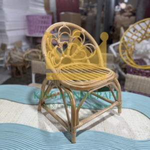 Silla de ratán para niños hecha a mano de Vietnam, asiento de bebé ecológico natural para interiores de guardería y hogar - Product Image 6