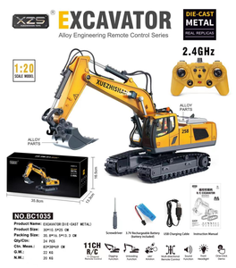 BC1043/BC1044/BC1035 <b>RC</b> 2.4G Remote <b>Control</b> Excavator Engineering Vehicle Model Car Toy Dump Truck Crawler Bulldozer Gift 1/20 - Product Image 3