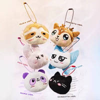 Porte-clés en peluche mini monstre personnalisés, extra doux, pendentifs RUKA AHYEON ASA RORA, têtes de poupées