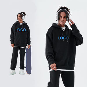 Ensemble sweat-shirt et pantalon de survêtement pour homme, imprimé personnalisé, poids lourd 500 g/m², 100 % coton, hiver, fabrication - Product Image 2