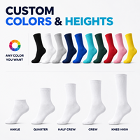 Chaussettes de sport personnalisées de marque, couleur blanche, chaussettes de course athlétiques, chaussettes de sport pour la course et le basketball avec logo