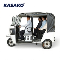 Tricycle à moteur à essence Bajaj TVS à trois roues pour passagers, haute qualité, grande capacité de charge, certifié CEE