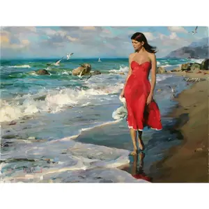 Diamante Pintura Da Arte Beleza 5D Praia Seascape Pintura Diamante DIY Broca Completa Parede Arte Decoração Da Casa de Moda Personalizado Própria Imagem