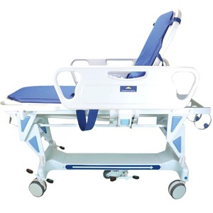 Abs Medical Hydraulic Transport Cart Adjustable Height Hospital Emergency Bed <b>With</b> 4 Castor <b>Wheels</b> - Product Image 2