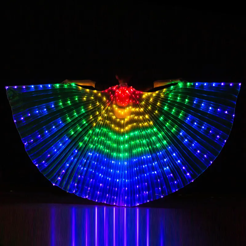 New Coming LED Luminous Performance Wear Isis Wings Led Dance Wedding Costumes Wings