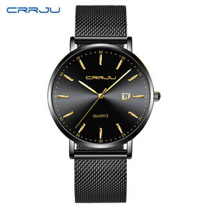 Fabricant de montres fabrique des montres de luxe en métal de haute qualité avec cadran dégradé et bracelet en acier inoxydable, logo personnalisé pour les cadeaux d'affaires - Product Image 6