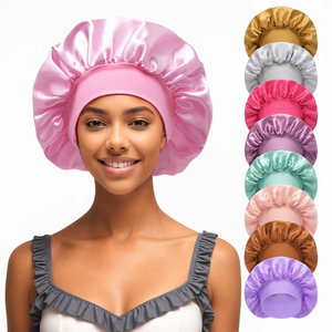 Gorro de Satén para Dormir para Cabello Rizado, Gorro de Satén con Logo Personalizado, Suave, Transpirable, Anti-Frizz - Product Image 3