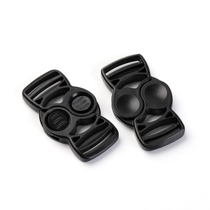 Black <b>Plastic</b> <b>Sliding</b> Buckle 25mm Inner Diameter Durable For Bags Backpacks School Bags Adjustable Webbing Buckles - Product Image 1