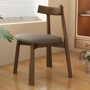 Solid Wood <b>Dining</b> <b>Chair</b> Upholstered 30Cm Backrest Height For <b>Dining</b> Room Adult Use - Product Image 3