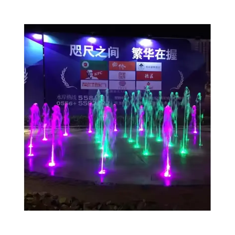 bunte led quadratischen wasserbrunnen kinder spielen wasserboden trockene brunnen in china hergestellt 304 edelstahl wasserbrunnen