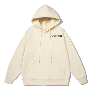 Sweat-shirt à capuche en molleton surdimensionné pour homme personnalisé 2026, sweat-shirt long en coton, sweat-shirt streetwear avec service, nouveau design - Product Image 2