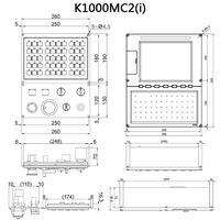 Système de contrôle CNC K1000M(-)C(i) KND pour fraiseuse, panneau de commande de fraiseuse CNC KND