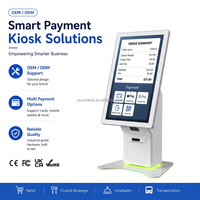 Nuevo Diseño de Terminales de Pago de Autoservicio con Pantalla Táctil Android de 21.5/27 Pulgadas, con Impresora y Escáner de Código QR