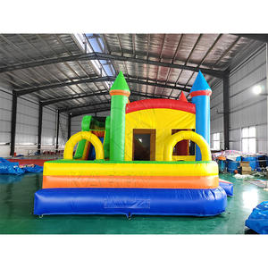 Nuevo Diseño de Brincolín Inflable Moonwalk, Casa de Brinco Arcoíris con Tobogán, Materiales de PVC de Grado Comercial - Product Image 3