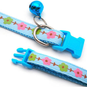 Collar Táctico Ajustable para Gatitos, Venta al por Mayor, Tamaño Pequeño, Nailon Suave con Lindo Estampado Floral, Hebilla de Plástico, para Perros - Product Image 4