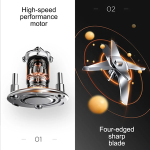 Chiến Thắng Sao ST-5373-L Có Thể Sạc Lại 2 Trong 1 Tươi 1800Ml 150W Xách Tay Smoothie Điện Máy Ép Trái Cây Trộn Máy Xay Sinh Tố 12V DC Máy Xay Sinh Tố - Product Image 4