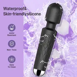 OEM y ODM Amazon Venta caliente Juguetes sexuales Av Wand Vibrador USB Recargable 10 Velocidades Vibrador Juguete sexual para mujeres