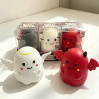Nouveauté : Jouet à presser géant en forme d'ange, de démon ou de fantôme pour Halloween, jouet anti-stress pour enfants et adultes