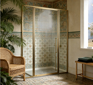 Cabina de Ducha de Vapor PRIMA con Diseño sin Marco de Vidrio Templado, Estilo Moderno, Revestimiento <span class=keywords><strong>Antical</strong></span>, Fácil de Limpiar y de Bajo Mantenimiento - Product Image 1