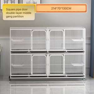 Produit de vente directe du fabricant avec livraison gratuite <span class=keywords><strong>Prix</strong></span> spécial pour la vente de cages pour chats mobiles empilées avec 5 grands chats - Product Image 6