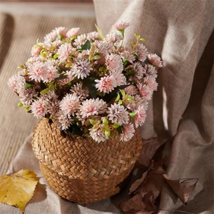 Flores artificiales decorativas para decoración <span class=keywords><strong>de</strong></span> boda, claveles <span class=keywords><strong>de</strong></span> jardín, Otoño, lila, venta al por mayor - Product Image 5