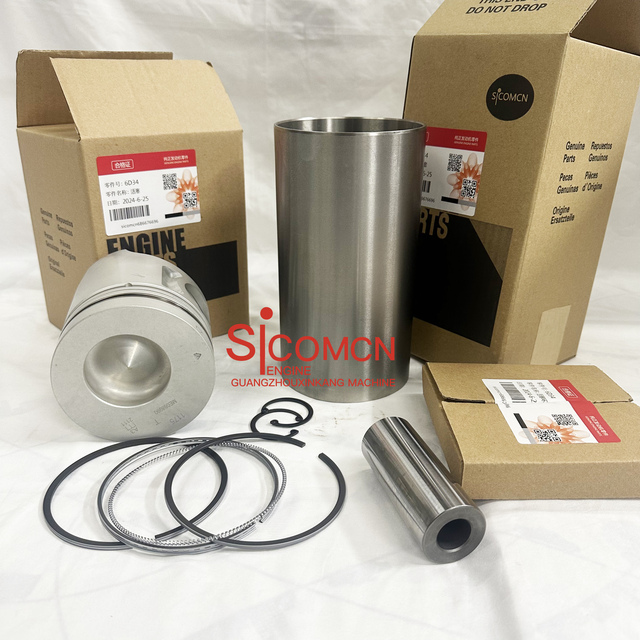 Heavy Duty Equipment Spare Parts Cylinder for 4D34 Engine Repair Spare Parts Overhaul Rebuild Kit for MITSUBISHI Piston Kits