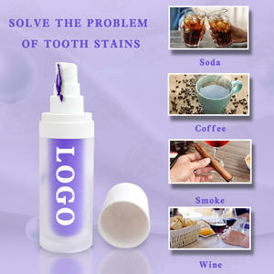 Marque privée 50ml/100ml sérum de couleur violette blanchissant les dents haleine fraîche enlever les taches de dents dentifrice - Product Image 4