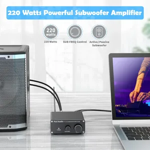 Amplificateur de subwoofer Fosi Audio TP02 TDA7498E Mini amplificateur de basses numériques de classe D intégré 220W Amplificador - Product Image 3