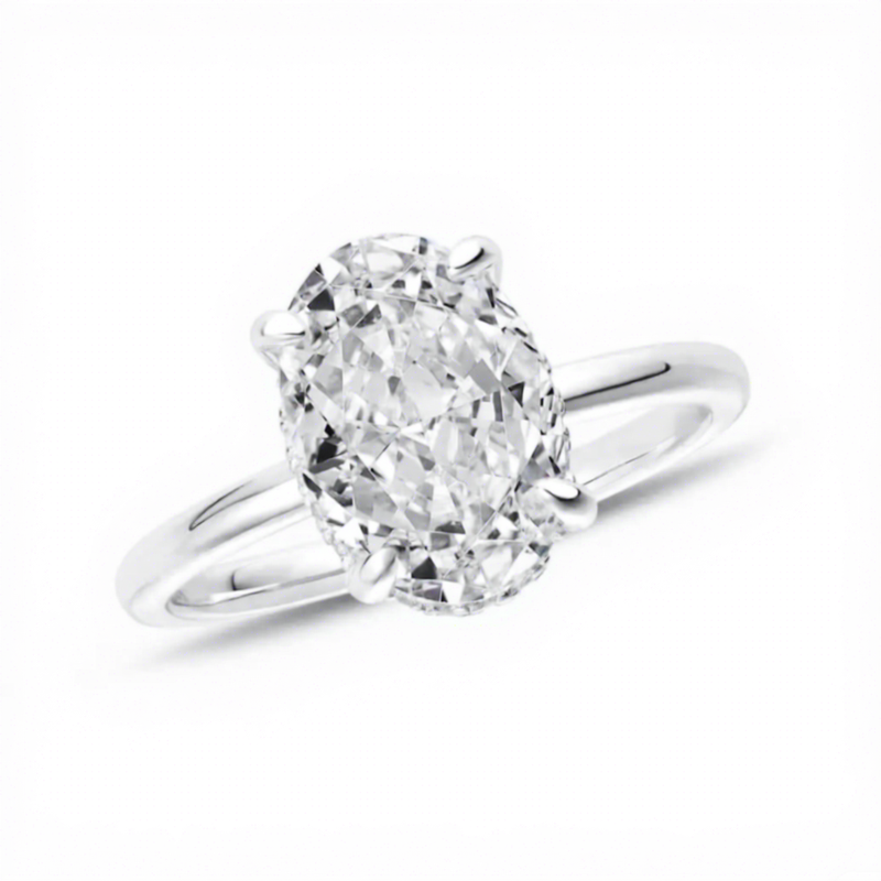 S925 Sterling Silver Gold Plated Lab