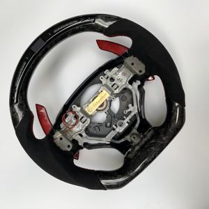 CCExcellent Volant en fibre de carbone personnalisé avec LED pour Lexus IS RCF 2014 + avec cuir Alcantara et palettes de changement de vitesse - Product Image 2