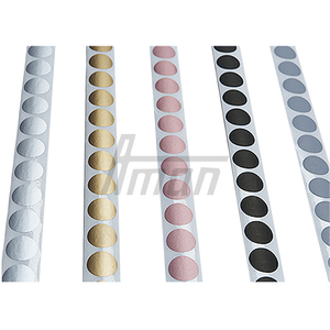 <b>Scratch</b> Off Sticker Round 20mm PET Anti-Counterfeit Label for Game Card Password Recharge Commercial Promotion - Product Image 2