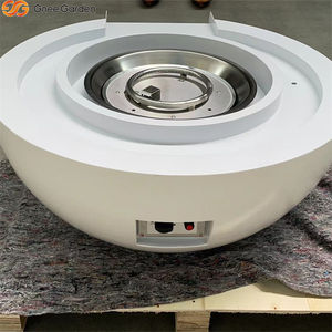 Calentador de Piscina de Acero Corten Blanco con Cascada, Control Remoto, Ecológico, Decoración Exterior Independiente para Piscinas - Product Image 2