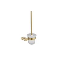 Accessoires de salle de bains de luxe, en acier inoxydable 304, or brossé, ensemble avec porte-serviettes, 5 pièces