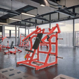 Macchina a pressione toracica con inclinazione in acciaio, strumento di Bodybuilding caricato per uso in <span class=keywords><strong>palestra</strong></span> - Product Image 4