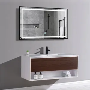 Úc tủ phòng tắm 48 inch gỗ vanities phòng tắm với Tops