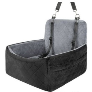 Coussin de transport pour chien gris 45x45x40cm, siège de voyage sécurisé pour animaux, housse de siège arrière - Product Image 3